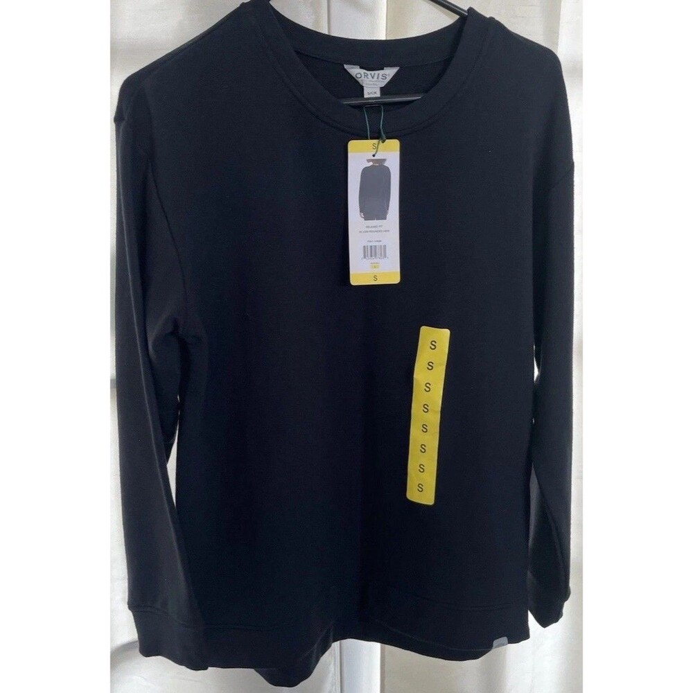 NWT Orvis Classic Collections Women’s Sweater Black Cozy Relaxed Fit Rare Size S